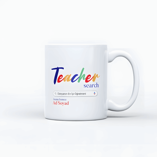Öğretmene İsim Baskılı Kupa