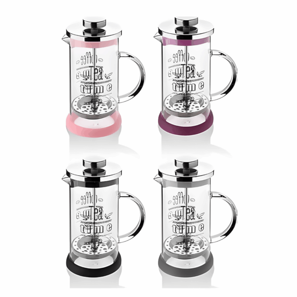 Metal Kapaklı Cam French Press 350 ml