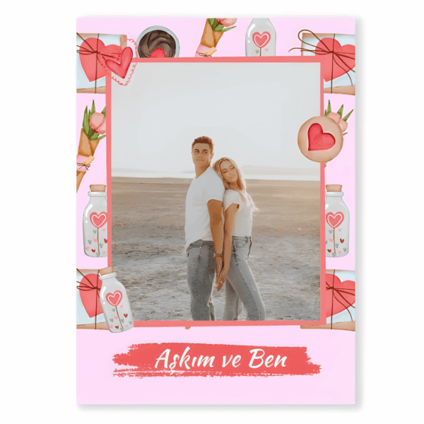 Aşk Temalı 10 adet Fotoğraf Baskı - Pink