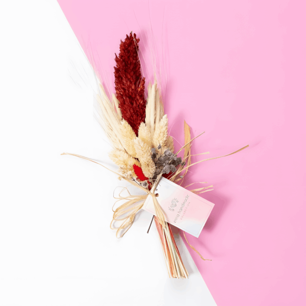 Kuru Çiçek Demeti - Mürdüm