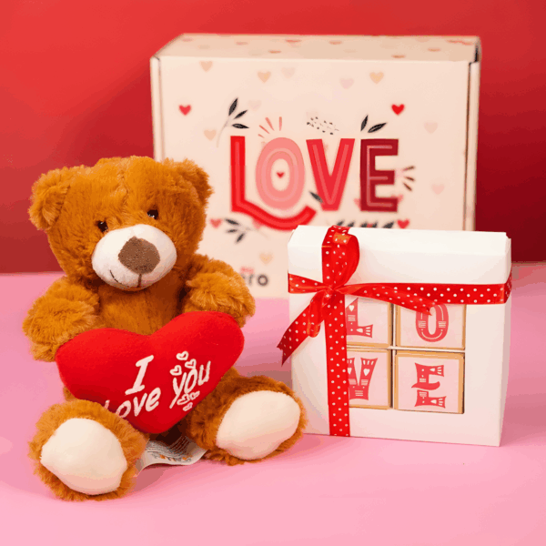 Ayıcıklı ve Çikolatalı Hediye Kutusu