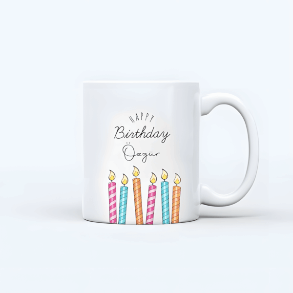 İsim Baskılı Kişiye Özel Doğum Günü Kupası