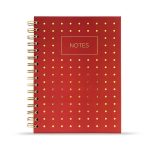 Yaldız Noktalı Notebook - Bordo - Görsel 3