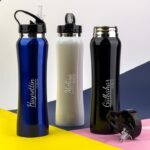 İsim ve Tarih Tasarımlı Emzikli Çelik Matara 750 ml
