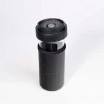 Deri Kılıflı French Press ve Cam Mug – Siyah
