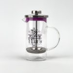 Metal Kapaklı Cam French Press 350 ml - Görsel 5