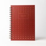 Yaldız Noktalı Notebook - Bordo