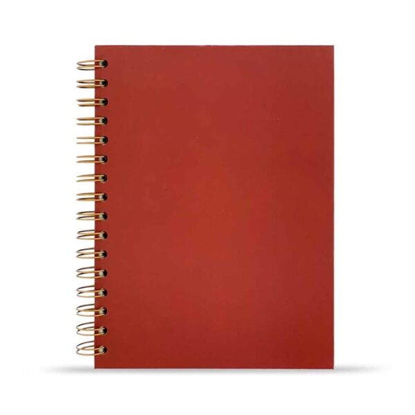 Sert Kapak Spiralli Defter - Bordo