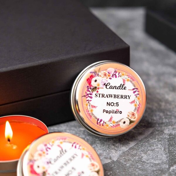 Çilek Aromalı Mum