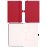 Lastikli Kırmızı Deri Defter - Görsel 2