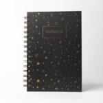 Yıldız Desenli Spiralli Notebook Defter