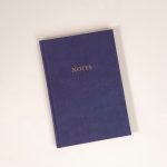 Bez Sert Kapak Mavi Defter