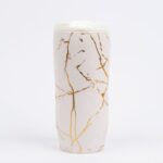 Beyaz Mermer Desenli Porselen Mug