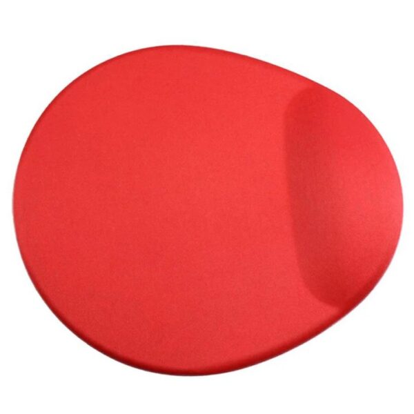 Oval Bilek Destekli Kırmızı Mouse Pad