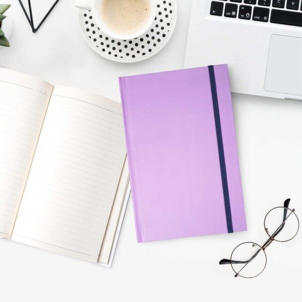 Lastikli Lila Notebook Defter