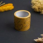Gold Mermer Desenli Beton Saksı - Görsel 2