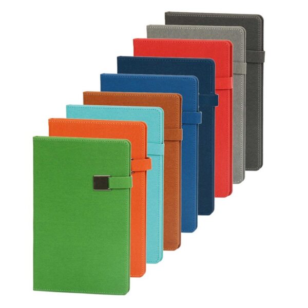 Denim Sert Kapak Metal Tokalı Notebook Defter