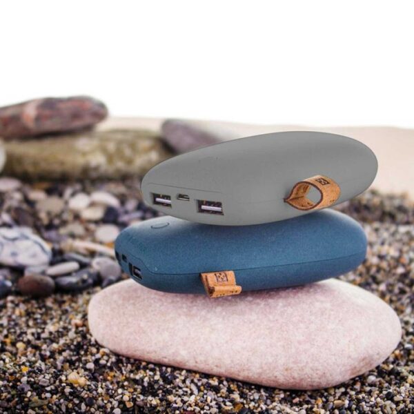Doğal Taş Görünümlü Powerbank - Mavi