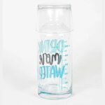 Drink More Water Bardaklı Başucu Sürahisi - Görsel 2