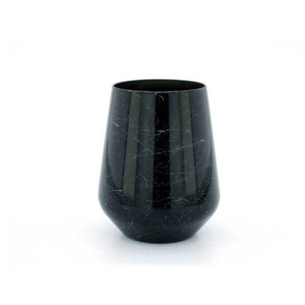 Siyah Marble Su Bardağı Siyah