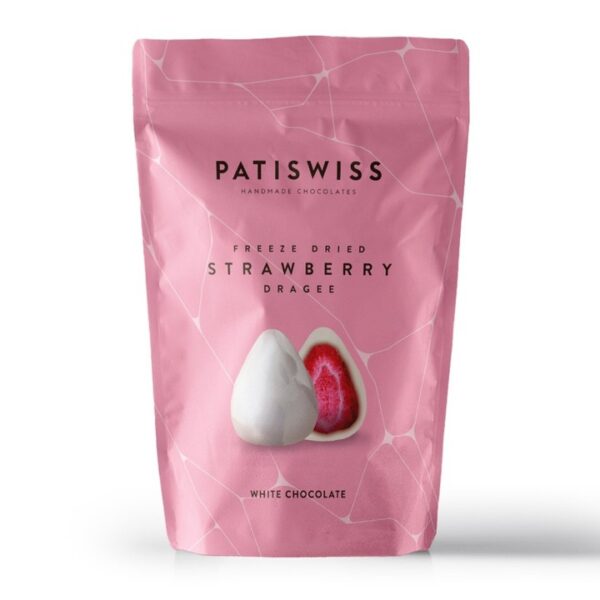 Patiswiss Beyaz Çikolatalı Çilekli Draje