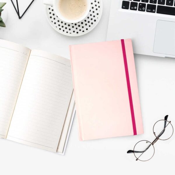Lastikli Rose Notebook Defter