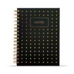 Yaldız Noktalı Siyah Sert Kapak Defter - Görsel 3