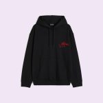 Tarih Baskılı Sevgili Kombini Kapşonlu Siyah Sweatshirt - Görsel 2