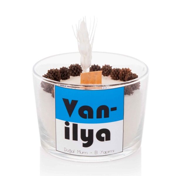 El Yapımı Vanilya Aromalı Doğal Mum