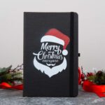 Merry Christmas Tasarım Siyah Defter - Görsel 2