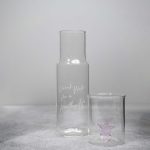 Yıldız Figürlü Bardaklı Cam Karaf Sürahi 620 ml - Görsel 4