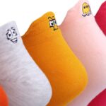 Emojili Nakışlı Patik Çorap - Görsel 4