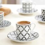 Desenli Kahve Fincanı - Siyah - Görsel 2