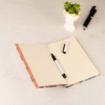 Çizgisiz Bez Defter Nar - Görsel 2