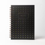 Yaldız Noktalı Siyah Sert Kapak Defter