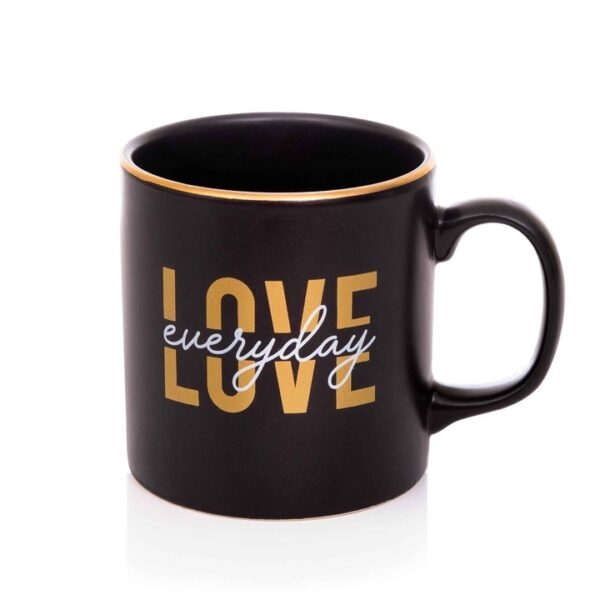 Love Everyday Siyah Tasarım Kupa