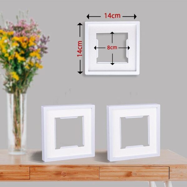 1 adet 13x13 Paspartulu Pola Beyaz Çerçeve