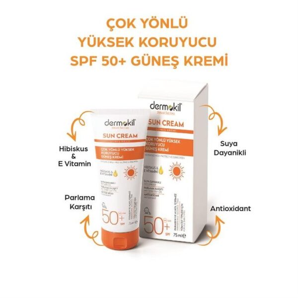 Dermokil Çok Yönlü Yüksek Koruyucu Güneş Kremi 50 SPF 75 ml