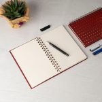 Yaldız Noktalı Notebook - Bordo - Görsel 2