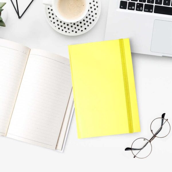 Lastikli Sarı Notebook Defter