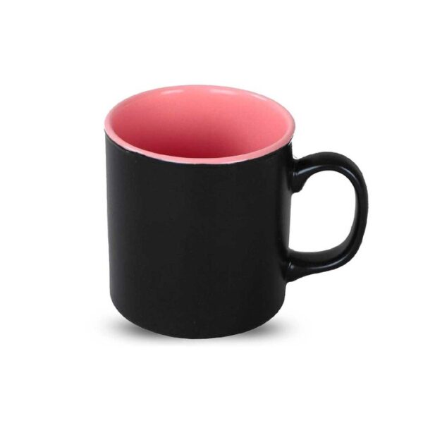 Mat Siyah Pembe Silindir Kupa