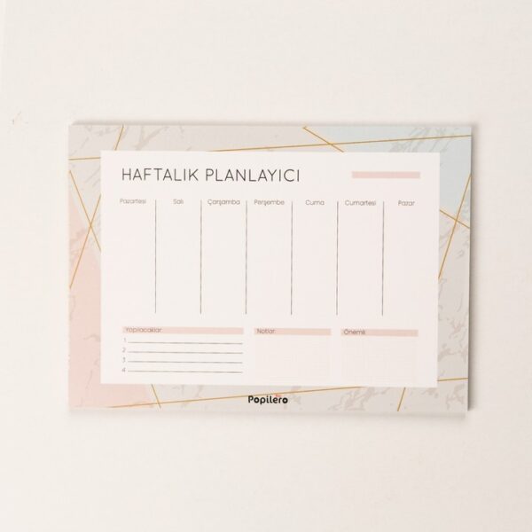 Haftalık Planlayıcı Marble