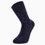 Sock & Happines -Mor Desenli Tasarım Erkek Çorabı