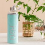 Mint Yeşili Kılıflı Cam Matara