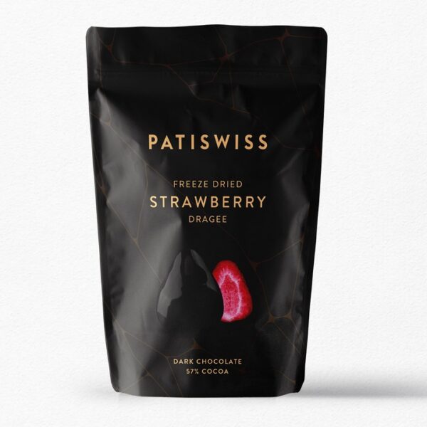 Patiswiss Bitter Çikolatalı Çilek Draje