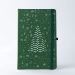 Yılbaşı Tasarımlı Yeşil Defter
