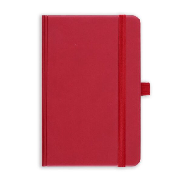 Lastikli Kırmızı Deri Defter