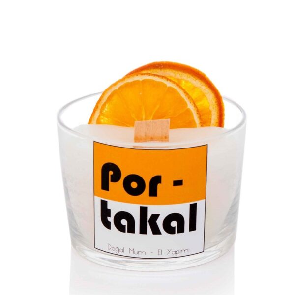 El Yapımı Portakallı Doğal Mum