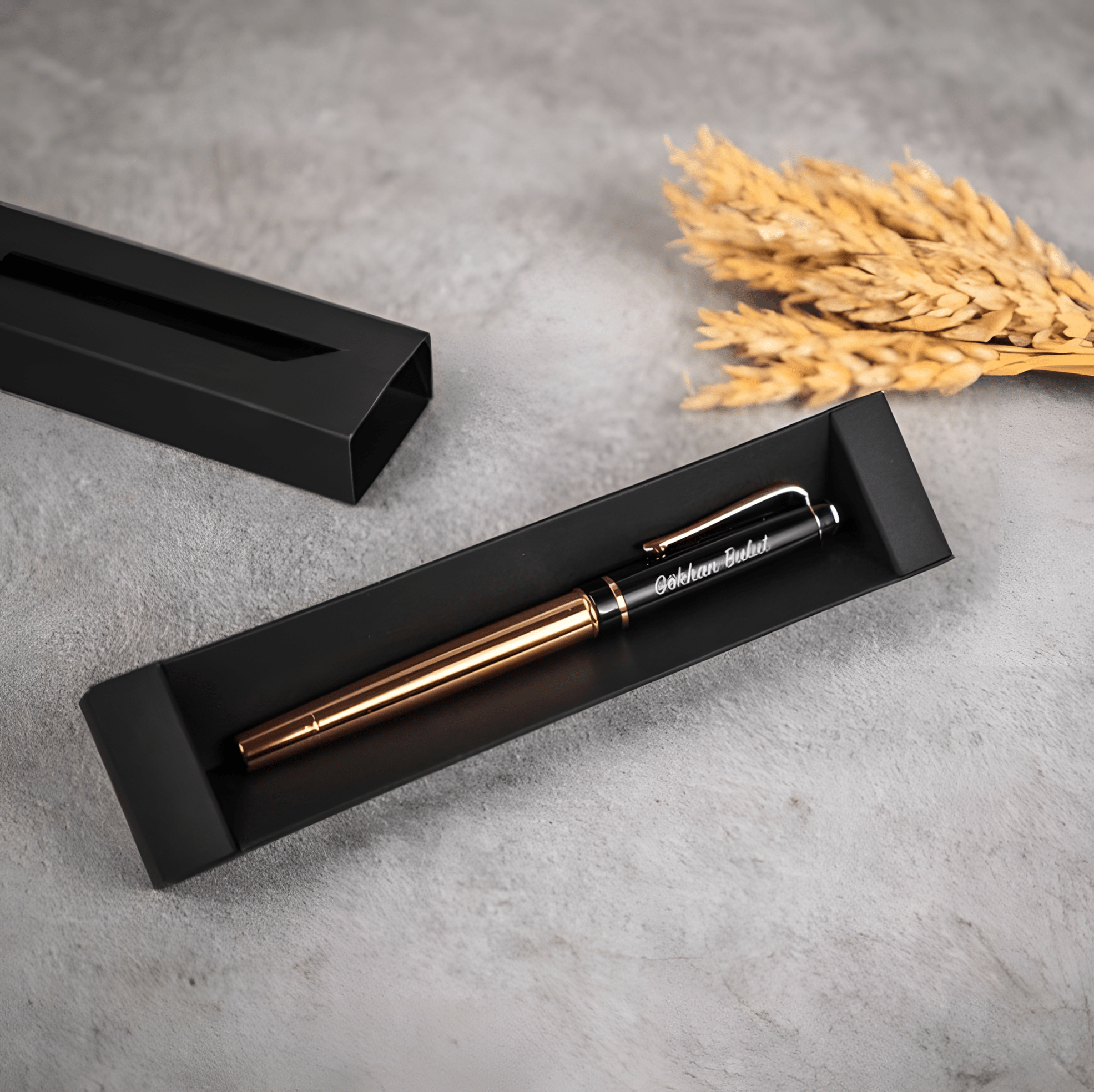 kalem2 İsim Baskılı Gold Metal Premium Roller İmza Kalemi - Görsel 1