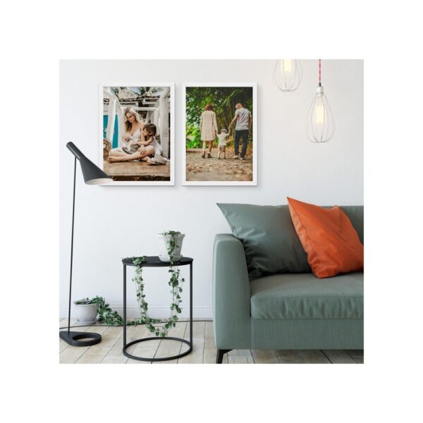 20x30 Fotoğraflı Yapışan Beyaz Çerçeve - 2 'li